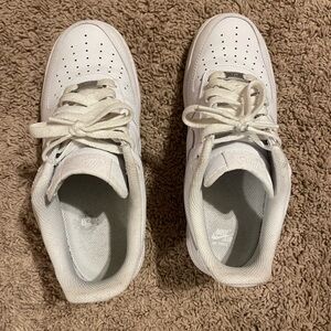 Nike Air Force 1 White Sneakers, Men’s 9.5